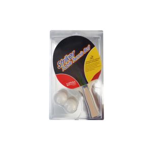 Cheap Ping Pong Set 1 Racket with 2 White Balls in Blister Packing Non Sponge Pimple Out Rubber for sale