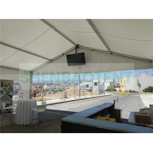White Outdoor Event Tent 20 Meter Span For Festival Birthday Party Easy
