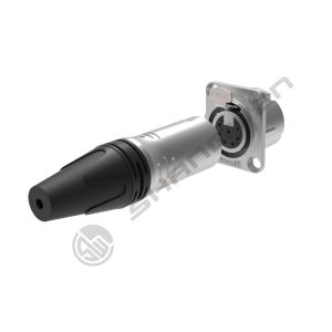 IP40 Indoor Audio Cable Plug 7-Pin XLR Female Socket Connector with 3.5mm Gold