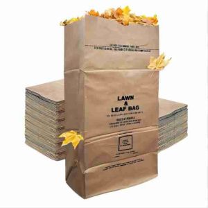 Lining Lawn Paper Bags With Accept Custom Packaging And Heavy Weight Capacity