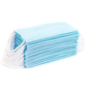 Anti Dust Blue Disposable Protective Mask Elastic Ear Loops With No Pressure
