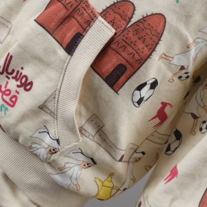 Full Print Pullover Sweat Shirt Top And Pant 250gsm For World Cup Collection