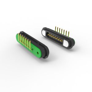 Plastic Right Angle Pin Connector Bending Pogo Pins Connector 7 Pin