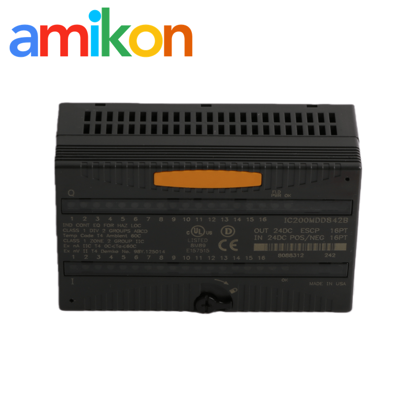 GE IC200MDD843 Discrete Mixed Module with 16 I/O Points 10 Inputs and 6 Outputs for Versamax Series