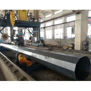 Direct Burial Type Polygonal Shape 3-20mm Thick Power Transmission Utility Steel