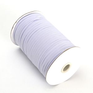 Factory custom 3mm white round woven elastic band ear loop rope for disposable