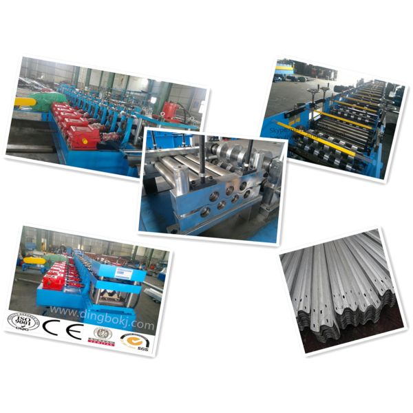 Two Waves Guardrail Roll Making Machinery With PLC Panasonic Control