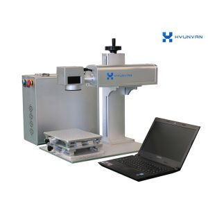 3D Color Printed Fiber Laser Marking Machine For Plastic Tag Key Chains