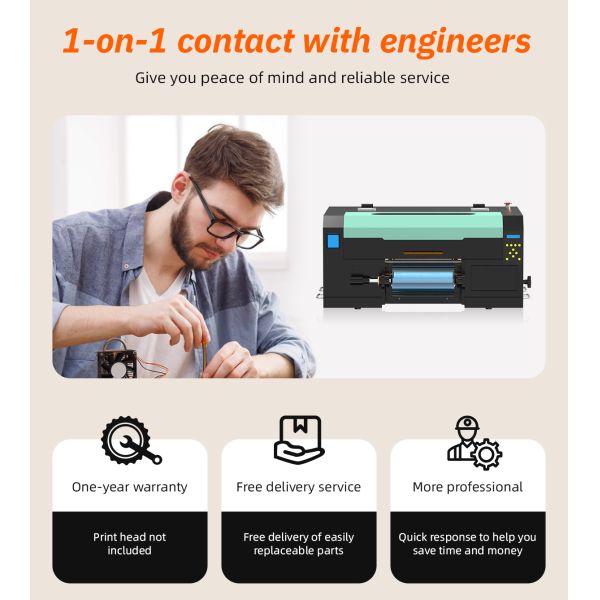 30cm UV DTF Printer UV Sticker Printer PET Film Transfer Printing Machine for Cup