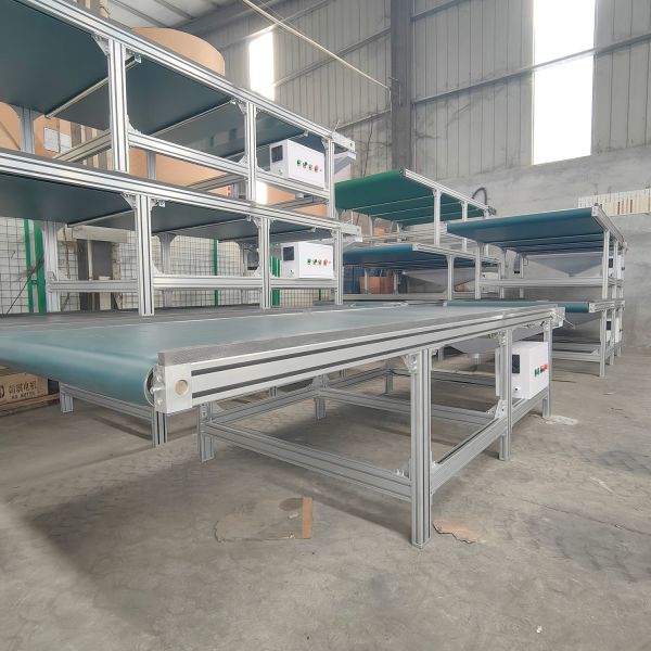 Custom Conveying Appliance Industrial Modular PVC/PU Moving Belt Conveyor for