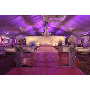 30m Width 1000 Guests Capacity Outdoor Event Tent White Lining Curtain For