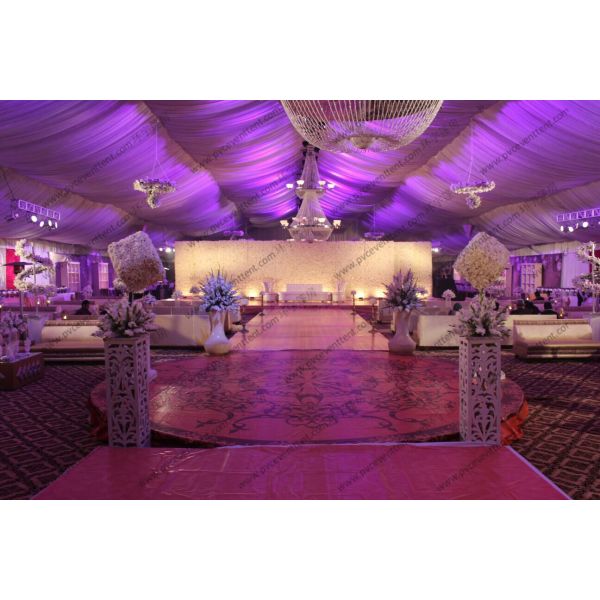 30m Width 1000 Guests Capacity Outdoor Event Tent White Lining Curtain For