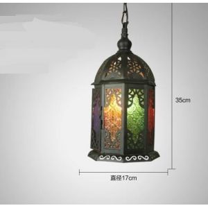 Bohemia Black coffee shop pendant lights Southeast pot color bar garden pendant