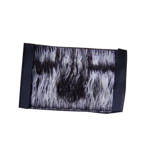 Black Woven Personalized Clothing Labels Tags, Shoulder Patch With Fabric