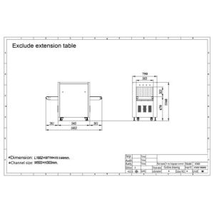 Stainless Steel security x ray scanner for pc , baggage x ray scanner