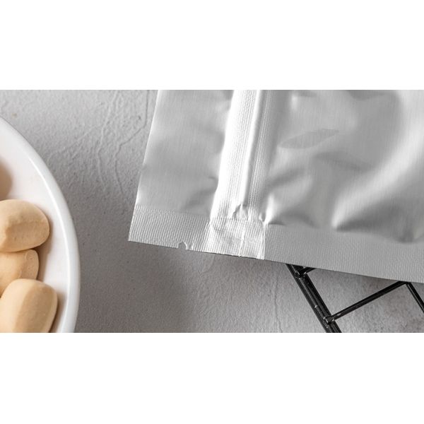 Small Tea Zipper Foil Mylar Three Side Seal Bags Smell Proof Custom Printed