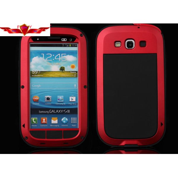 Class A Dirtproof/Shockproo/Waterproof Samsung S3/4 Cases Zinc Alloy With Tempered Glass