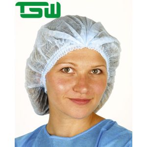China 20g/M2 PP SMS DisposableBouffant Caps For Hospital on sale