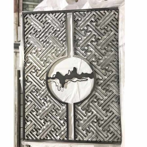 Quality Hairline Brushed Mirror Private Space Stainless Steel Screen Partition For Baffle Wall wholesale