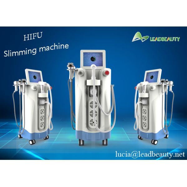 Quality 4 Heads Shaping And Face Lifting Rf hifu beauty machine Fast Slimming machine for salon 500000 shots wholesale