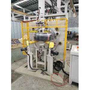 Precision Carton Stretch Wrapping Machine , Adjustable Arm Coil Packing Machine