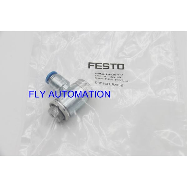 Quality FESTO One Way Flow Control Valve GRLA-1/4-QS-6-D 193146 GTIN4052568015060 wholesale