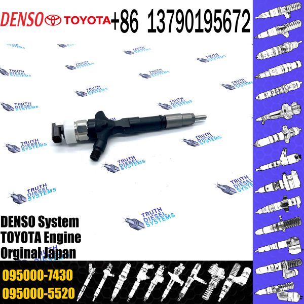 Quality For Toyo-ta Hiase / Hu X 2KD-FTV Common rail Injector 23670-39245 095000-7430 wholesale