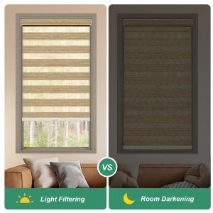 100% Polyester Blackout Horizontal Window Zebra Blind Fabric