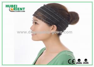 Cheap White Non-Woven Elastic Disposable Hair Band / Head Band Latex Free for sale