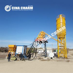 Hydraulic Hopper Hzs60 1000L Small Concrete Mixing Plant