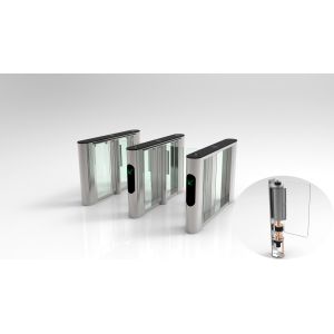 Cheap QR Code Recognition Flap Speed Gate Turnstile Office Door Access Control for sale