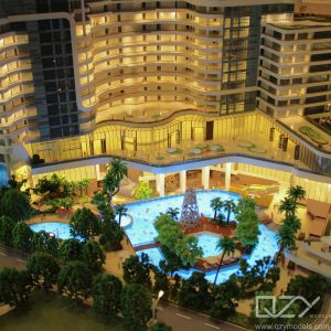 Sanya Magaret Hotel Cube Architectural Physical Model Lighting 1/100