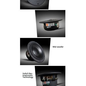 120W HIFI Bluetooth Bookshelf Speakers With Subwoofer Wireless