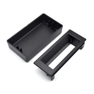 White P1 Flush Pull Handle 123x46.7x28mm Black