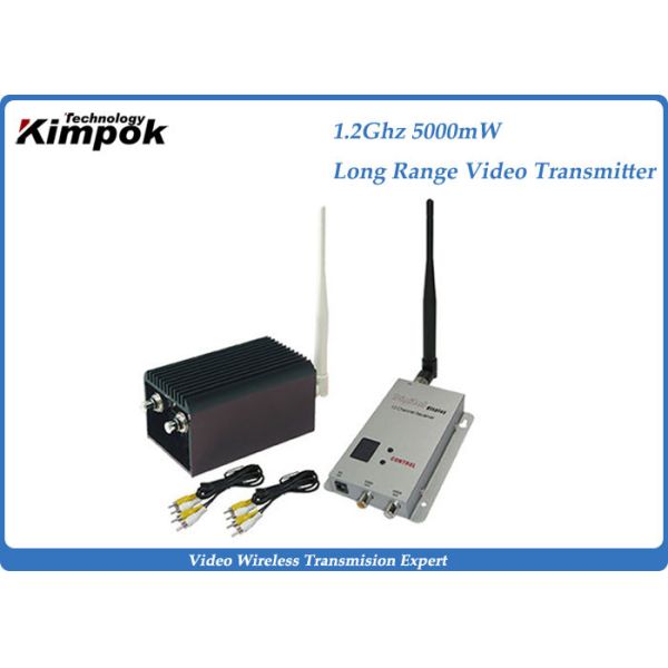 DC 12V Long Range Video Transmitter And Receiver , Wireless UAV Transmitter with