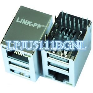 Cheap XRJBG7L-1-D22-180 RJ45 USB Connector LPJU5111BGNL Embedded Data Modems for sale