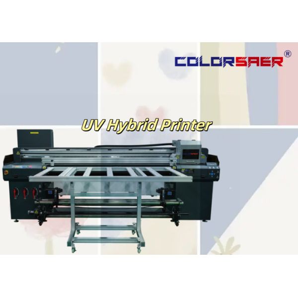 Quality Roll To Roll Flatbed Printing UV Hybrid Printer For Poster Advertisement Electronic Decorations Materials Craft wholesale
