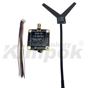 1.7G 6W Wireless Video Transmitter and Receiver 8CH Support IRC Tramp 1.7G VTX