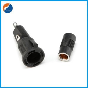 R3-54 6.3A 125V Panel Mounted Fuse Holders Miniature Screw Cap Snap In