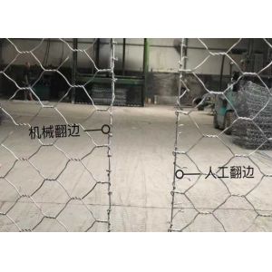200g Galvanized Wire Metal Gabion Baskets 80*100mm Hole Size For Irrigation Work
