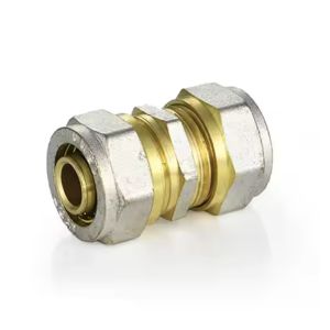 Polished Brass Compression Fittings with Chrome Plated Handle Plumbing Material