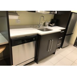 K010 Pure White Quartz Countertops That Look Like Marble For House Decoration