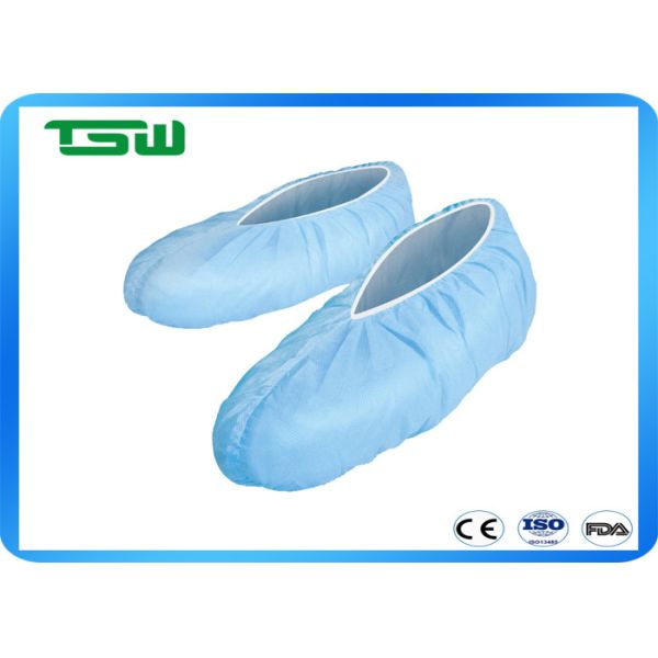 Quality Waterproof Breathable 16*40cm Blue Disposable Shoe Cover wholesale