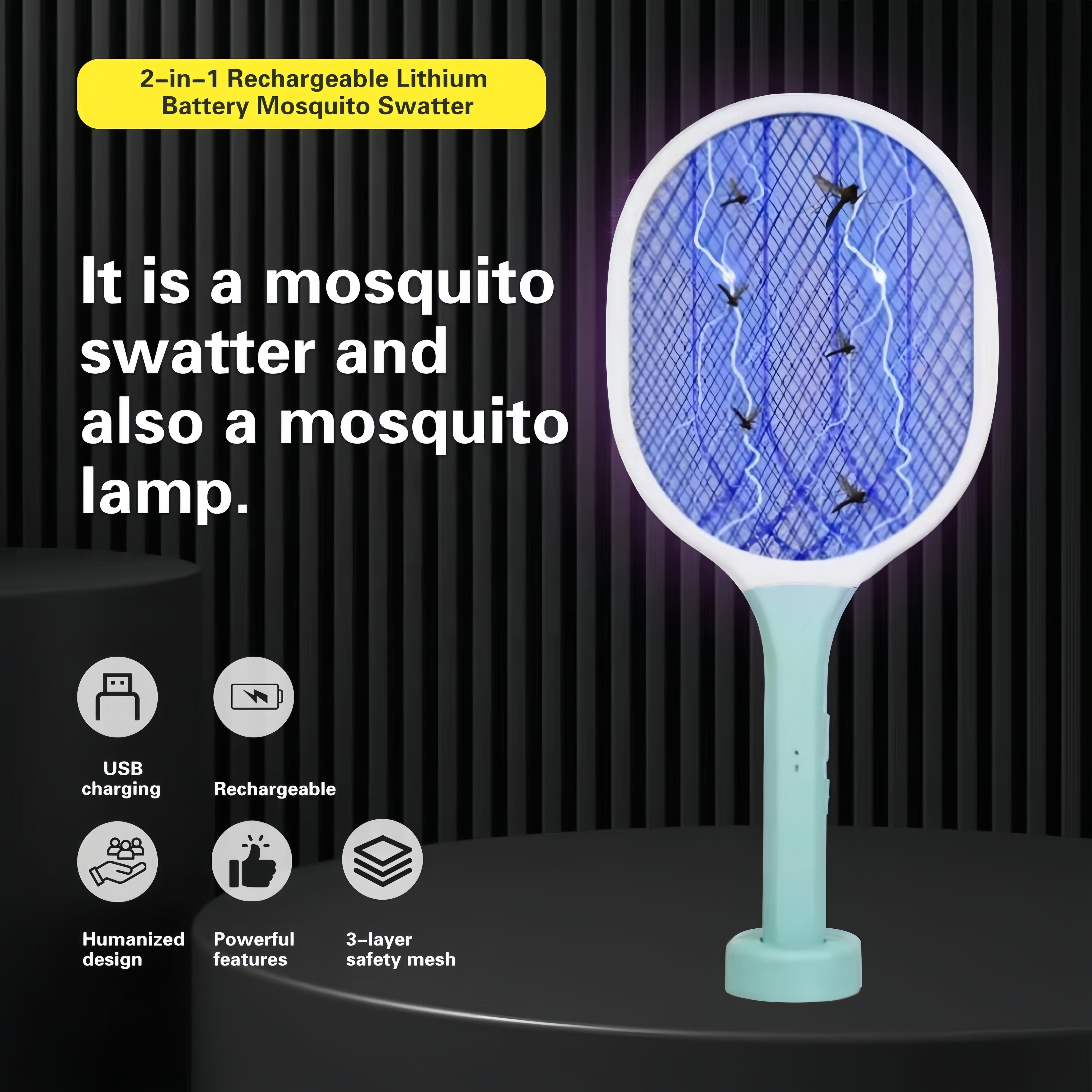 JZ Household Solid UV Light Anti-Mosquito Lamp Electric Shock Bug Zapper