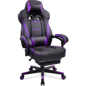 Cheap Ergonomic Gaming Chair with Footrest and 360 Swivel/ Height Adjust/Recliner Function for sale