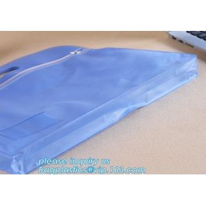Biodegradable custom colored PVC zipfile document folder a4 document bag