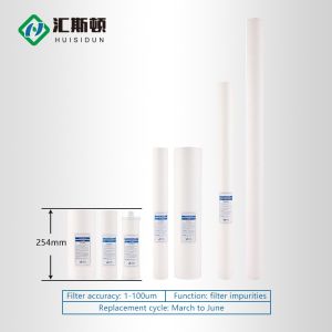 5 Micron 10 Inch Pp Big Fat Melt Blown Pp Filter Cartridge Used To Remove Sand