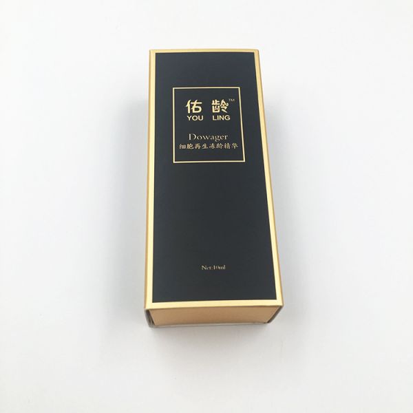 Gold Card Folding Drawer Make-up Packaging Case for Cosmetics Packaging Box