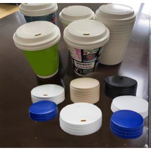 Hotel Drink Paper Cup Lid Making Machine 380Volt Saving Energy