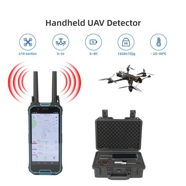 Quality Portable Drone Detector 100MHz-6GHz 3km Range 600g Wearable wholesale